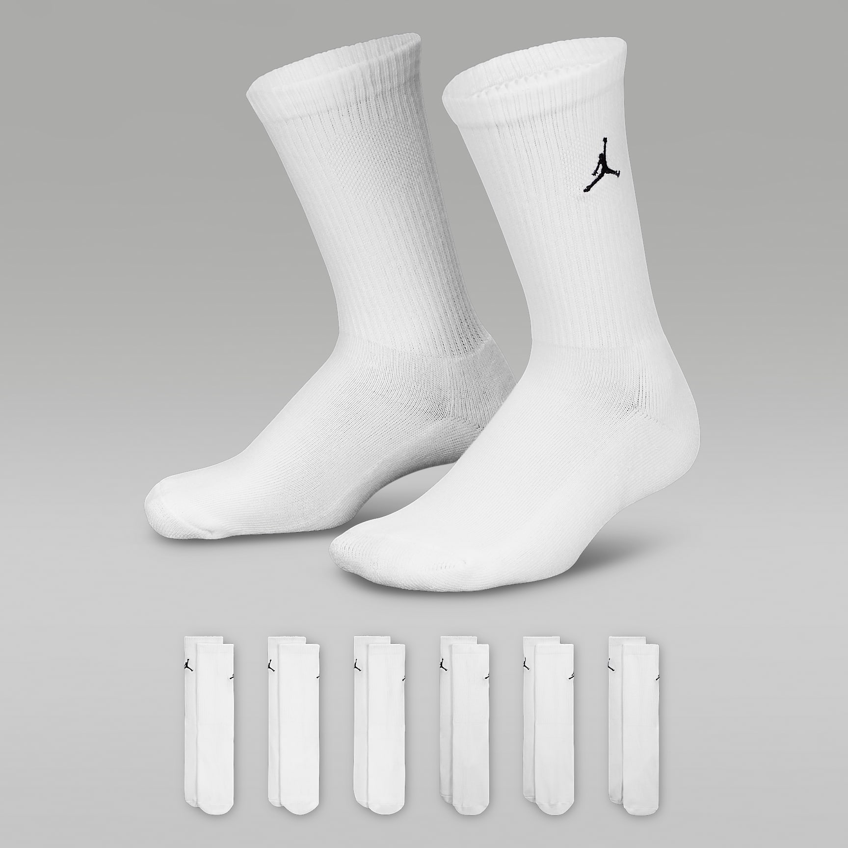 Jordan Everyday Essentials Kids' Crew Socks (6 Pairs). Nike BG